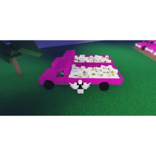 10x Turkey Pink Trucks Lumber Tycoon 2