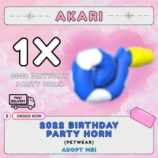 2022 Birthday Party Horn