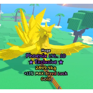 Huge Gold Phoenix