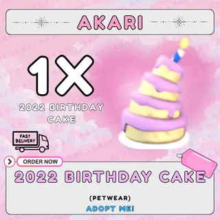 2022 Birthday Cake