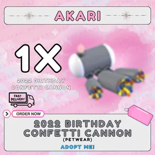 2022 Birthday Confetti Cannon