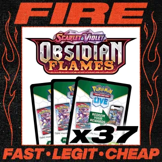 x37 Pokémon TCG Live Codes (Scarlet & Violet - Obsidian Flames) Instant Delivery