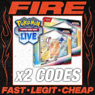 x2 Pokémon TCG Live Codes (Prismatic Evolutions Poster Collection) Instant Delivery