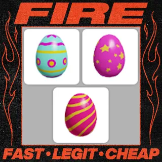 x3 Easter Eggs 2019 Food Items