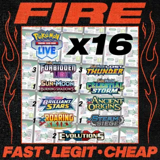 x16 Pokémon TCG Live Codes (Many Different Sets, See Description) Instant Delivery