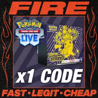 Pokémon TCG Live Code (Scarlet & Violet - Surging Sparks Elite Trainer Box) Instant Delivery