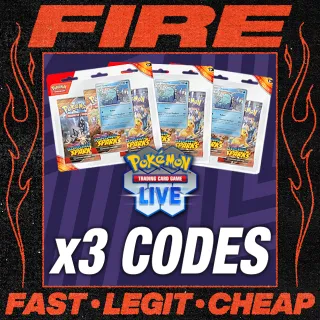 x3 Pokémon TCG Live Codes (Scarlet & Violet - Surging Sparks 3pk: Quagsire) Instant Delivery