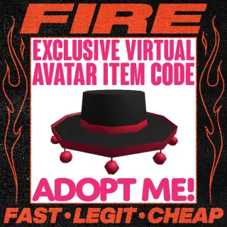 Flamenco Hat (Roblox Toy Code Accessory) Adopt Me! [INSTANT DELIVERY]