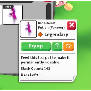 143x RIDE POTIONS