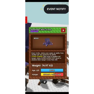 HUGE HYPERHUNGER MIMIC OCTOPUS 74kg+ | 15 SECS CD NO TOY