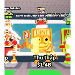 gold List list list sahur - steal a brainrot