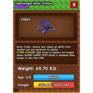 HUGE HYPERHUNGER MIMIC OCTOPUS 69KG+ | 15 SECS CD NO TOY