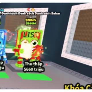  List list list sahur 20m/s - steal a brainrot