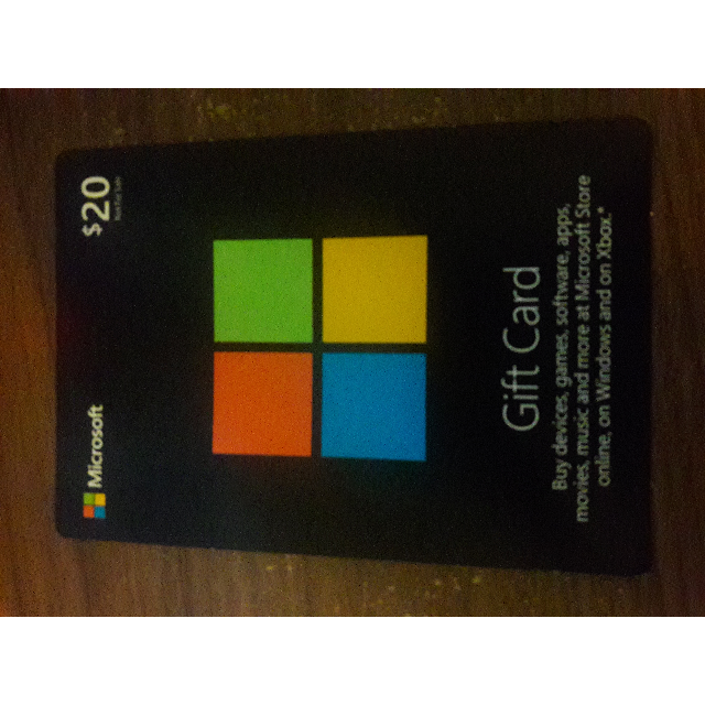 microsoft gift card