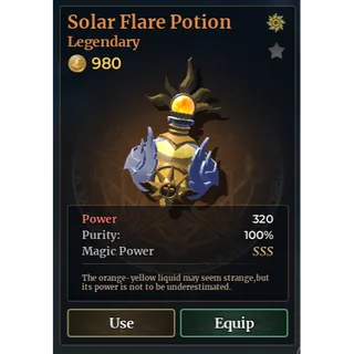 SSS SOLAR FLARE WIZARD ALCHEMY