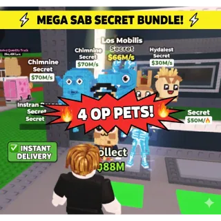 🔥 4X SAB SECRET PET BUNDLE 🔥 Chimnino + Los Mobilis + More!