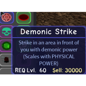 Other Demonic Strike In Game Items Gameflip - roblox dungeon quest demonic strike