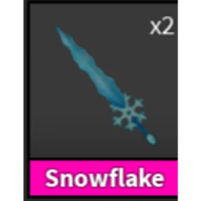 Mm2 Snowflake x2 - Murder Mystery 2 Game Items - Gameflip