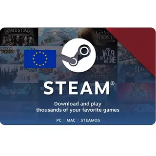 €10.00 EUR Steam (GLOBAL) FOR EU CURRENCY ACCOUNTS