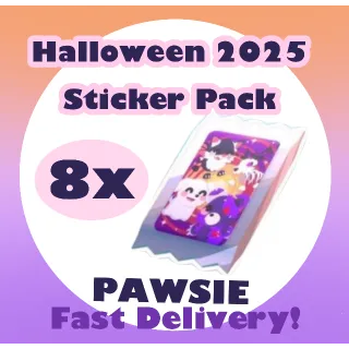 8x Halloween 2025 Sticker Pack