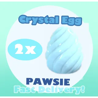 2x Crystal Egg