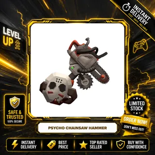 PSYCHO CHAINSAW HAMMER SET (PSYCHO CHAINSAW HAMMER + PSYCHO MASK GEMSTONE) - FLEE THE FACILITY / FT