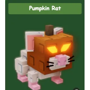 4X PUMPKIN RAT - GROW A GARDEN