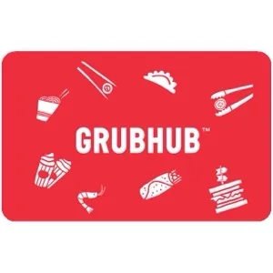 $50.00 Grubhub ($25x2)