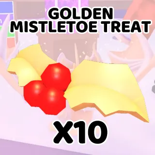 Golden Mistletoe Treat x10