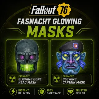 New Fasnacht Glowing Bone Head Mask/Fasnacht Glowing Captain Mask