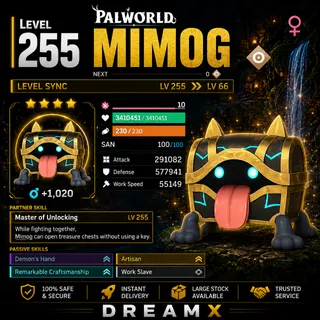 Mimog any skill / level palworld 