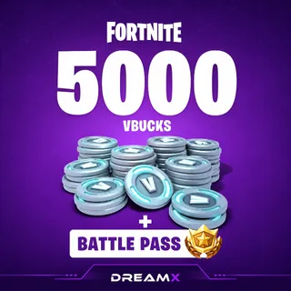 Fortnite 5000 vbucks account + Battle pass