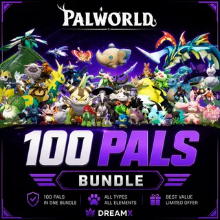 100 pals bundle in palworld ( all platform )