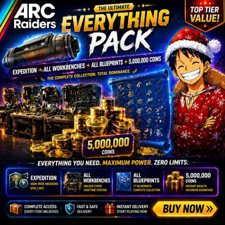 Expedition + 3 million coins + all workbenches + all blueprints  Arc Raiders