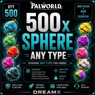 Palworld Any sphere x500 pack
