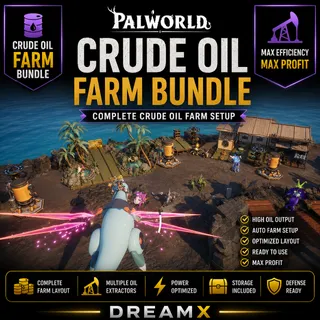Crude oil Farm base bundle Palworld