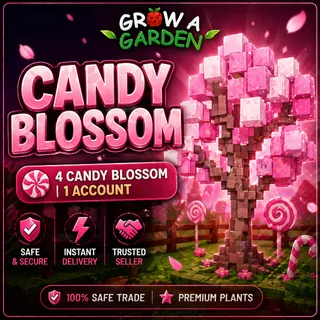 4x candy blossom account grow a garden 