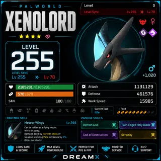 Palworld Xenolord any skill / level