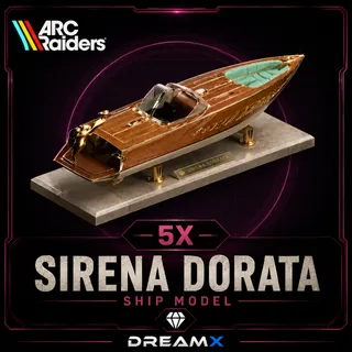5x Sirena Dorata Ship Model arc raiders