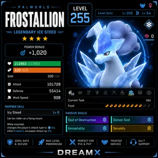 Palworld Frostallion any skill / level 