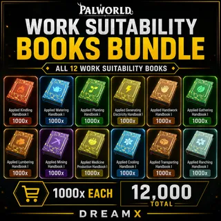 All work suitability Books 1000x Palworld