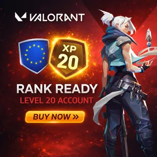 Valorant Rank Ready Account | Level 20+ | Any Region | Instant Delivery