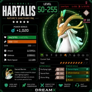 Palworld hartalis any skill / level
