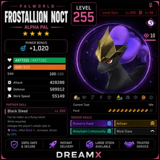 Palworld Frostallion noct any skill / level 