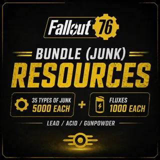 Bundle Junk RESOURCES 35 types of junk 5000 each  + Fluxes (1000 each) Lead/Acid/Gunpowder