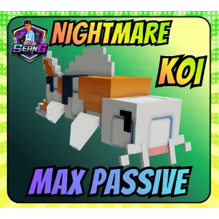 Nightmare Max Passive Koi 8%  [ LIMITED] | Grow A Garden
