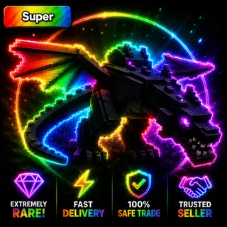 Rainbow Black Dragon GROW A GARDEN 2