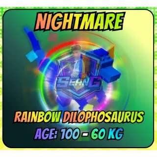 [SALE] 60KG Nightmare Rainbow Hatched Dilophosaurus Free 5 TITANIC PETS LIMITED] | Grow A Garden