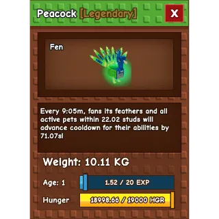 Age 1 Peacock 10KG | Grow A Garden