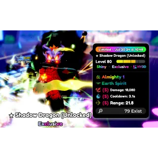 LIMIT BROKEN LVL 90 Almighty Shiny Shadow Dragon EVO SSS